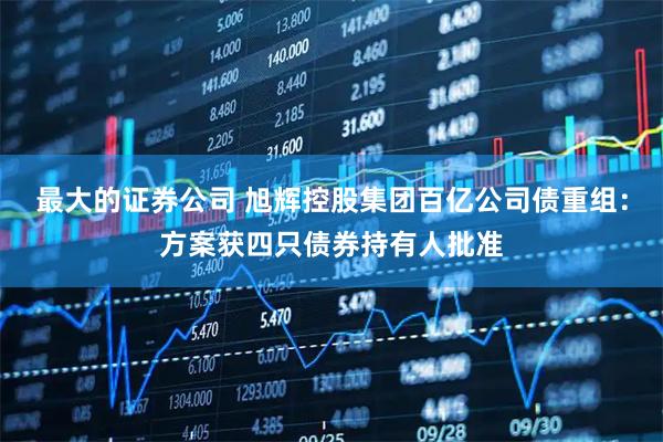 最大的证券公司 旭辉控股集团百亿公司债重组：方案获四只债券持有人批准